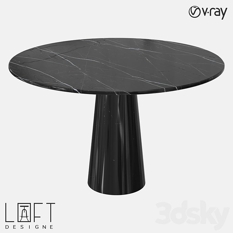 LoftDesigne 60172 model table 3DS Max - thumbnail 1