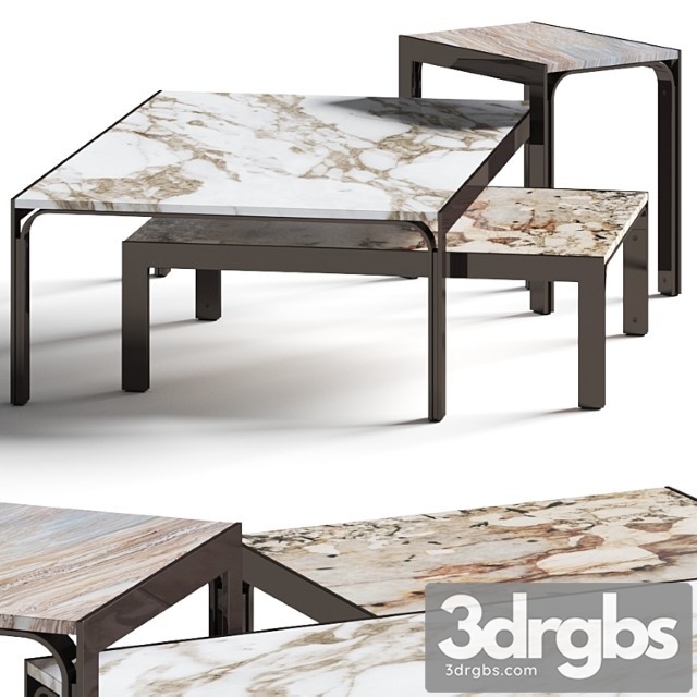 Longhi Edge Coffee Tables 3dsmax Download - thumbnail 1