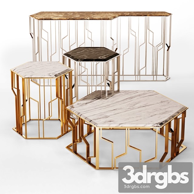 Longhi ginza table 2 3dsmax Download - thumbnail 1