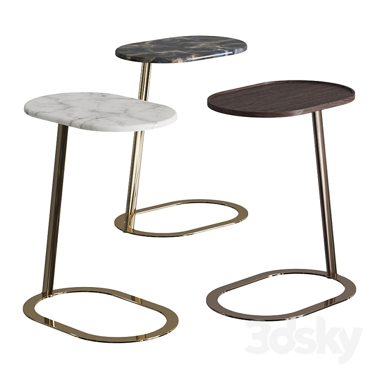 Longhi Kobe Coffee Tables 3DS Max - thumbnail 1