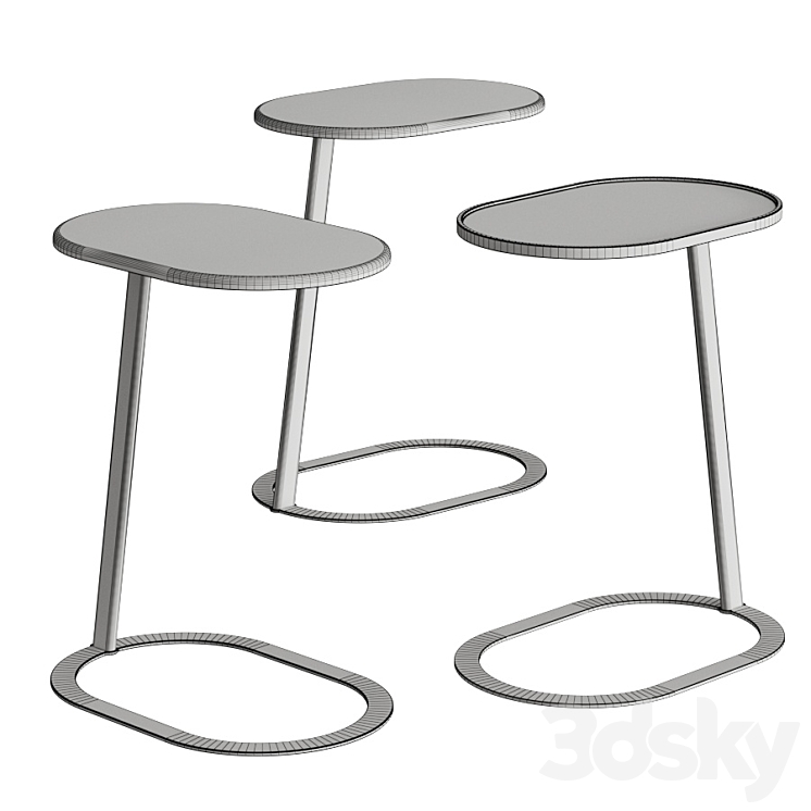 Longhi Kobe Coffee Tables 3DS Max - thumbnail 2