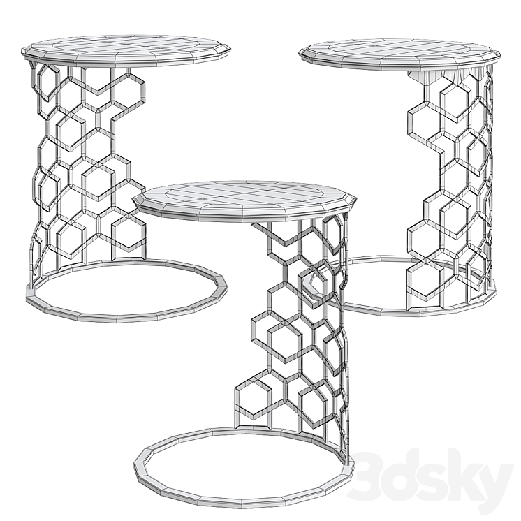 Longhi MARTIN SIDE TABLE BY GIUSEPPE IASPARRA 3DS Max - thumbnail 2