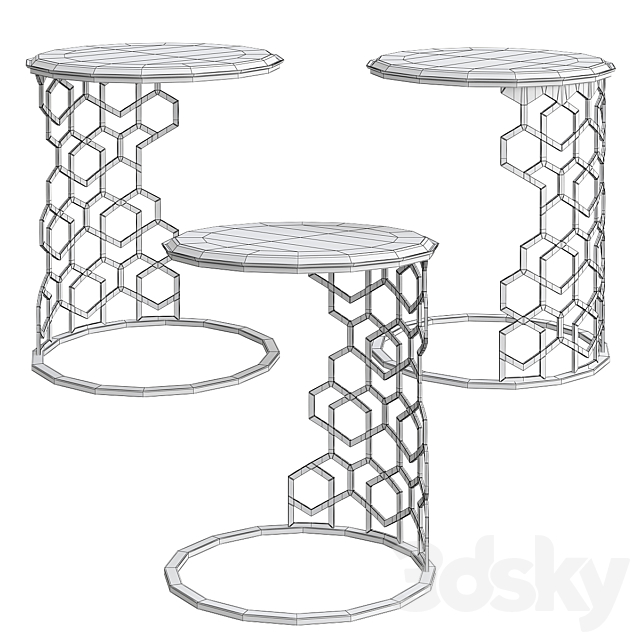 Longhi MARTIN SIDE TABLE BY GIUSEPPE IASPARRA 3DSMax File - thumbnail 2