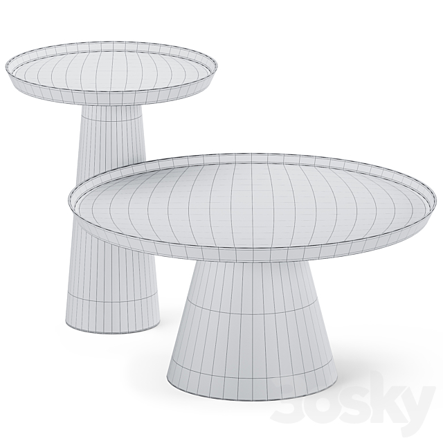 Luana Round Coffee Table by Bloomingville 3DSMax File - thumbnail 2