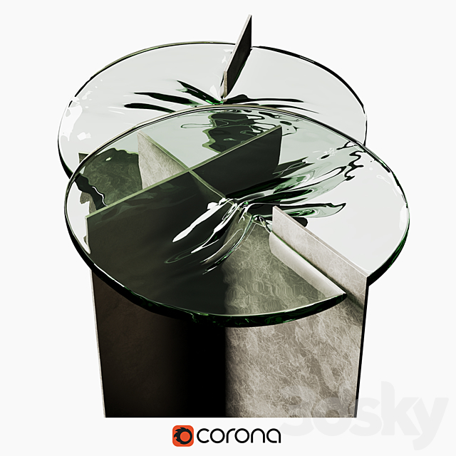 Luca Nichetto Sculptural table 3DSMax File - thumbnail 3