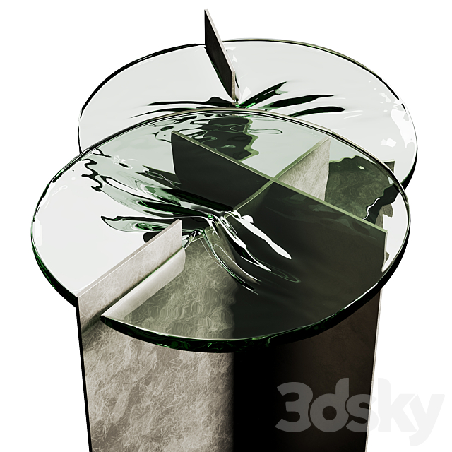 Luca Nichetto Sculptural table 3DSMax File - thumbnail 4