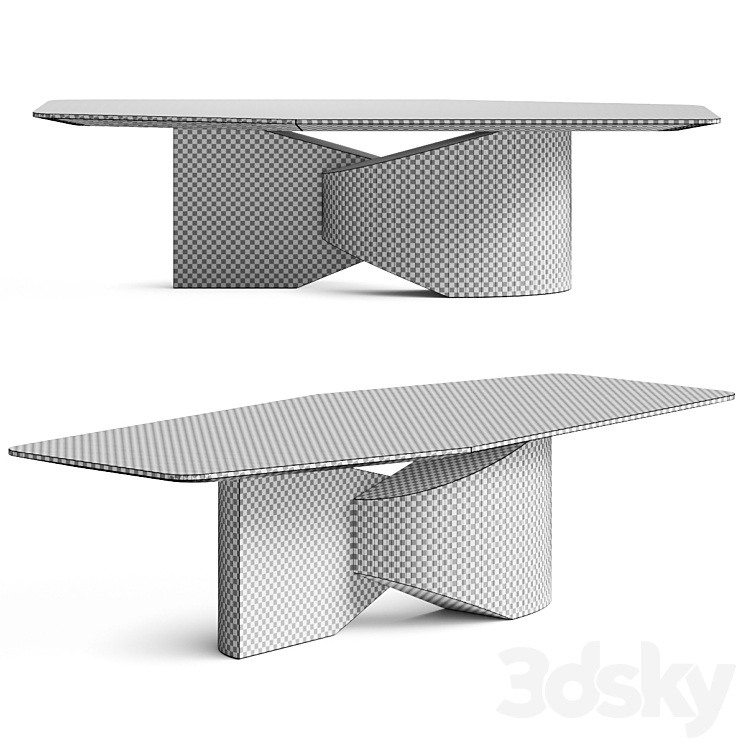 Luca Stefano Ls26 Dining Table 3DS Max - thumbnail 2