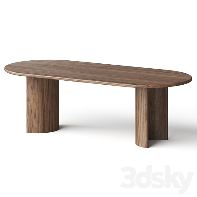 Lulu and Georgia Gilda Oval Dining Table 3DSMax File - thumbnail 1