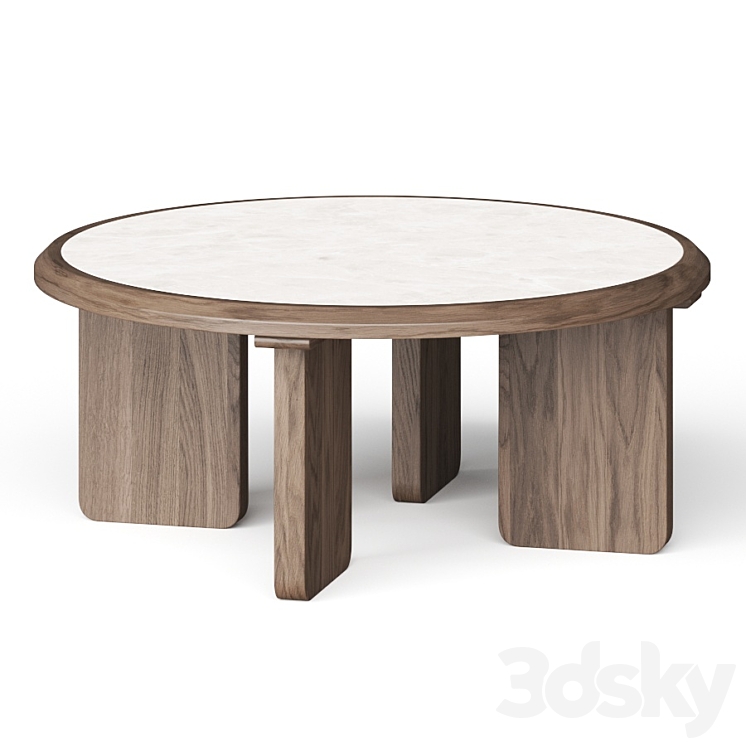 Lulu and Georgia Lindo Round Coffee Table 3DS Max Model - thumbnail 1