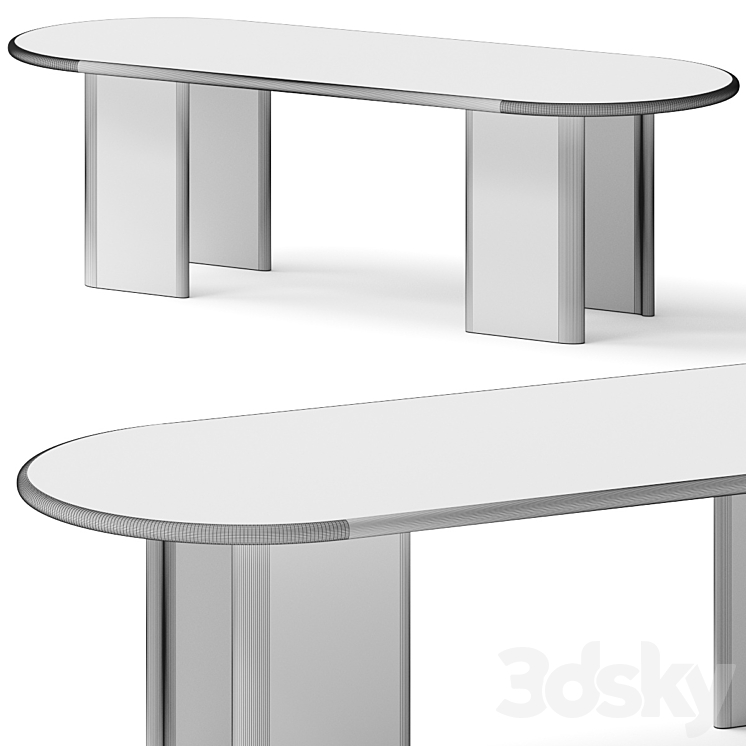 Lulu and Georgia Nausica Oval Dining Table 3DS Max - thumbnail 2