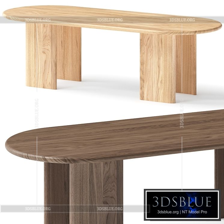 Lulu and Georgia Nausica Oval Dining Table 3DS Max - thumbnail 3