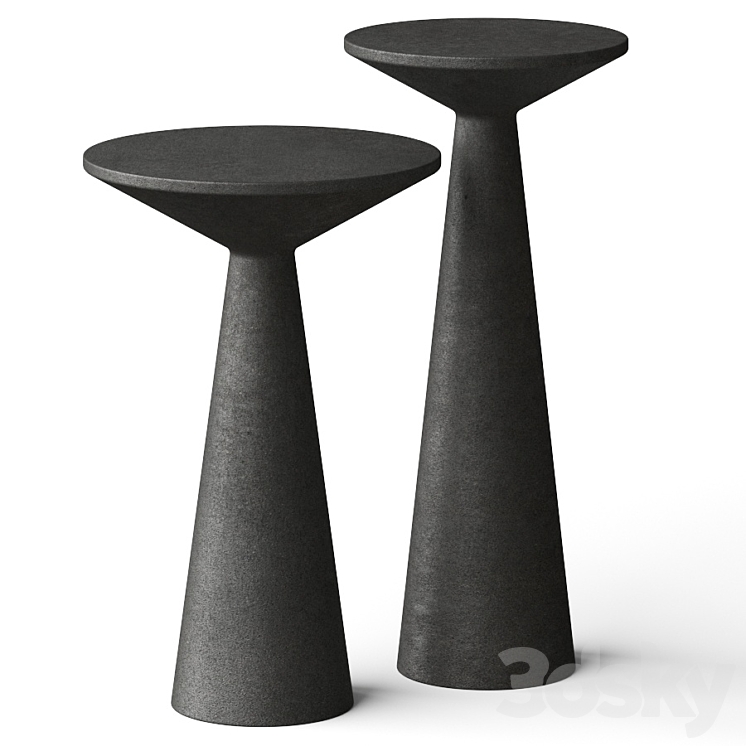 Lulu and Georgia Raven Side Tables 3DS Max - thumbnail 1