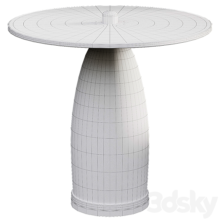 Luna Table – Large by Baker Luxe 3DS Max - thumbnail 2