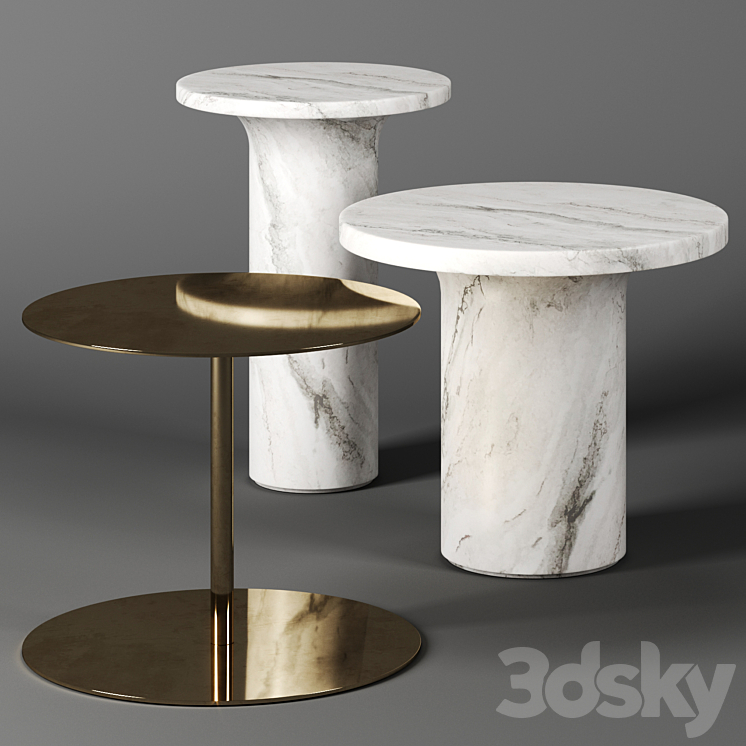 LUNAR ASTRA and GONG tables 3DS Max - thumbnail 1