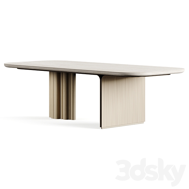 LuxLucia Casa OASIS V275DT1 Dining Table 3DS Max Model - thumbnail 3