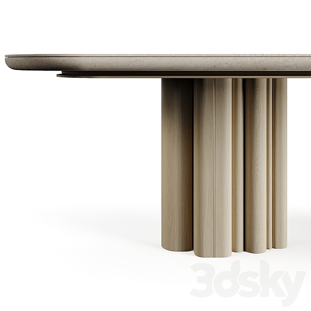 LuxLucia Casa OASIS V275DT1 Dining Table 3DS Max Model - thumbnail 4