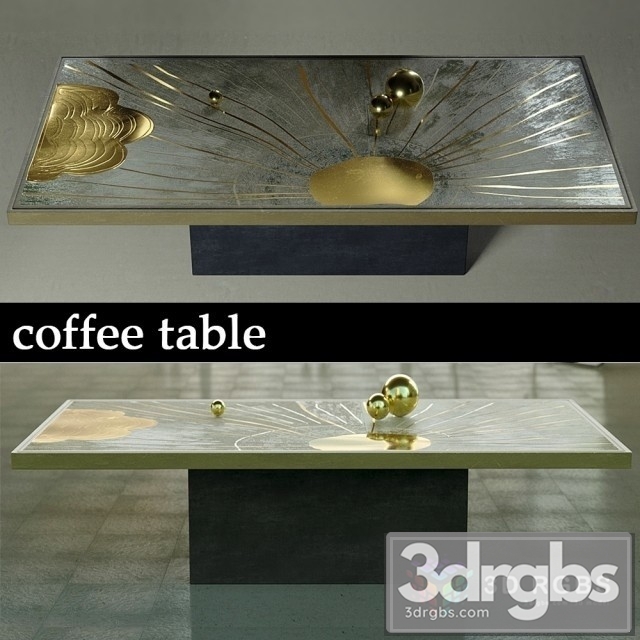 Luxury Coffee Table 3dsmax Download - thumbnail 1