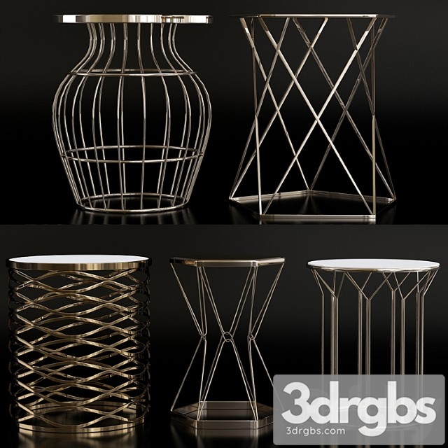 Luxury Side Table 2 3dsmax Download - thumbnail 1