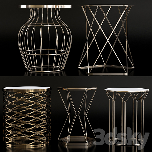 Luxury side table 3DSMax File - thumbnail 1