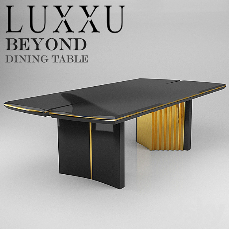 LUXXU beyond dining table 3DS Max - thumbnail 1