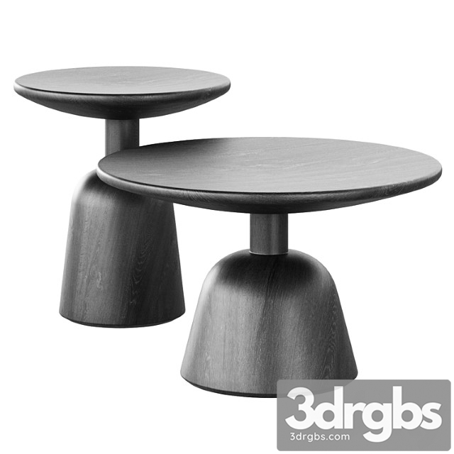 Macbeth hemlock black wood side table by cb2 - thumbnail 1