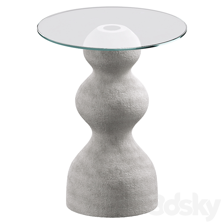 Maia Side Table 3DS Max Model - thumbnail 3