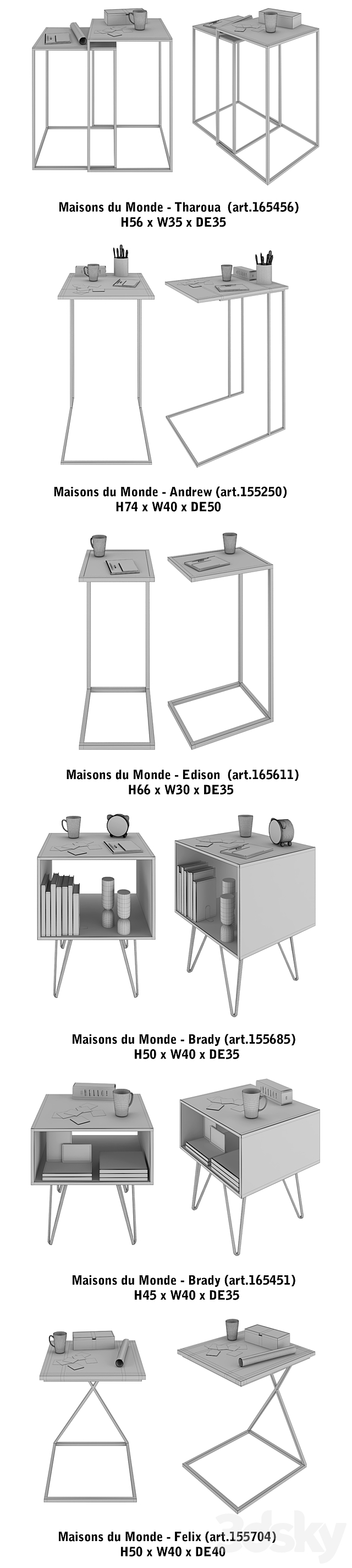 Maisons du Monde | set 15 3ds Max - thumbnail 3