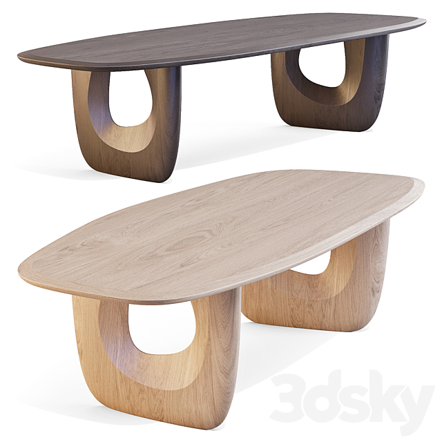 Man of Parts: Savignyplatz – Dining Tables 3DS Max Model - thumbnail 3