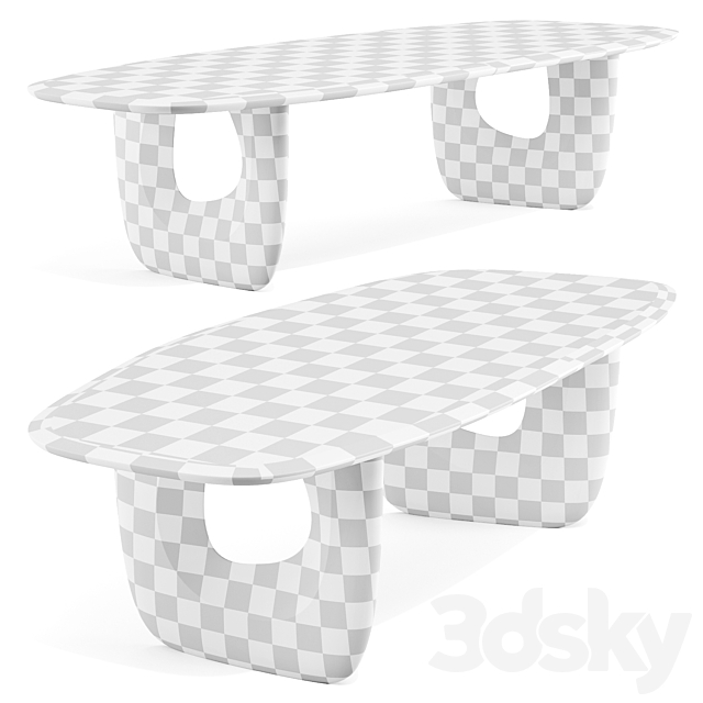 Man of Parts: Savignyplatz – Dining Tables 3DS Max Model - thumbnail 5