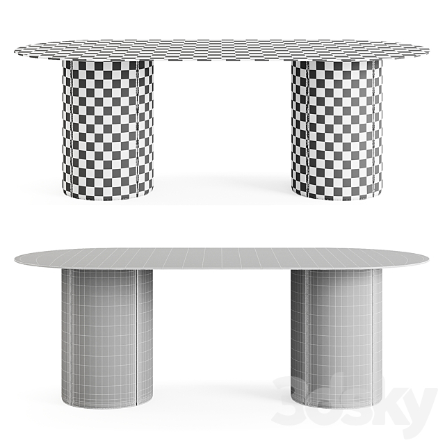 Mano Oval Dining Table by Domkapa 3DSMax File - thumbnail 2