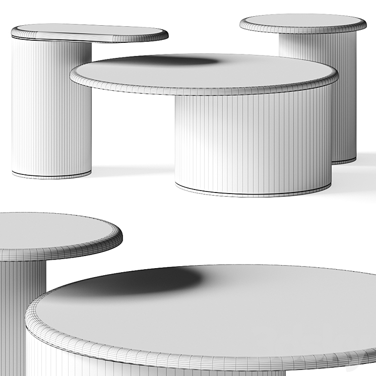 Marac Elliot Coffee Tables 3DS Max Model - thumbnail 2