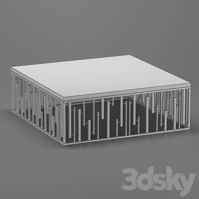 Marble coffee table 3DSMax File - thumbnail 2