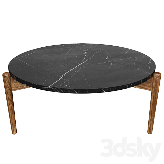 MARBLE & WOOD COFFEE TABLE 2 3DSMax File - thumbnail 1