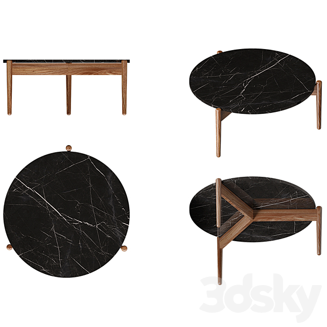 MARBLE & WOOD COFFEE TABLE 2 3DSMax File - thumbnail 2