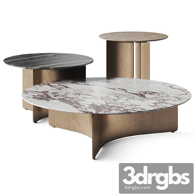 Marelli wave coffee tables 2 3dsmax Download - thumbnail 1