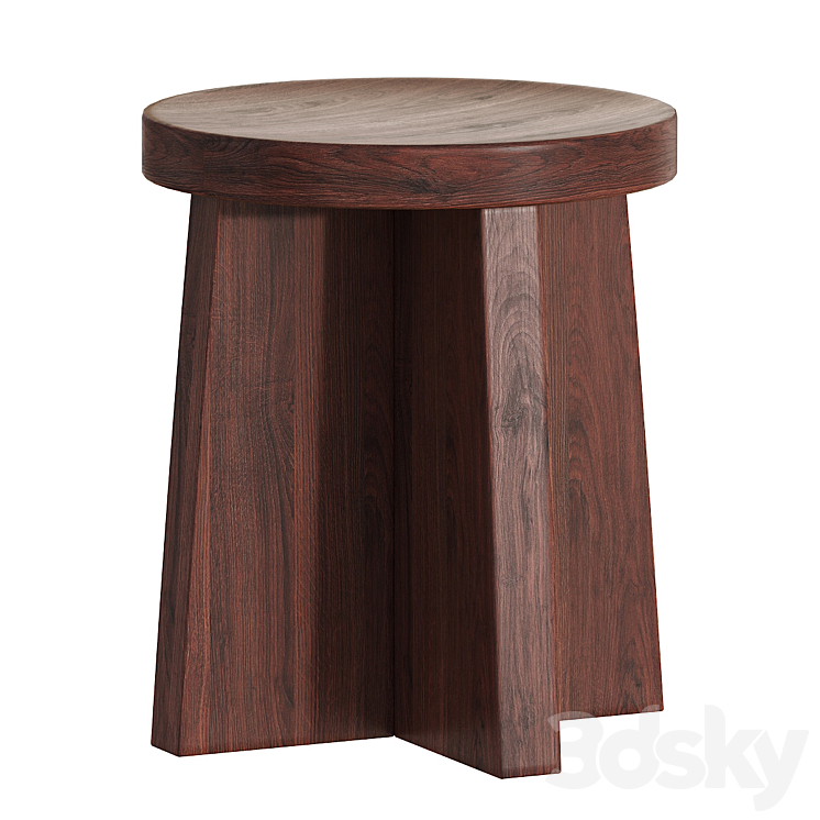 Marin Side Table 3DS Max Model - thumbnail 1