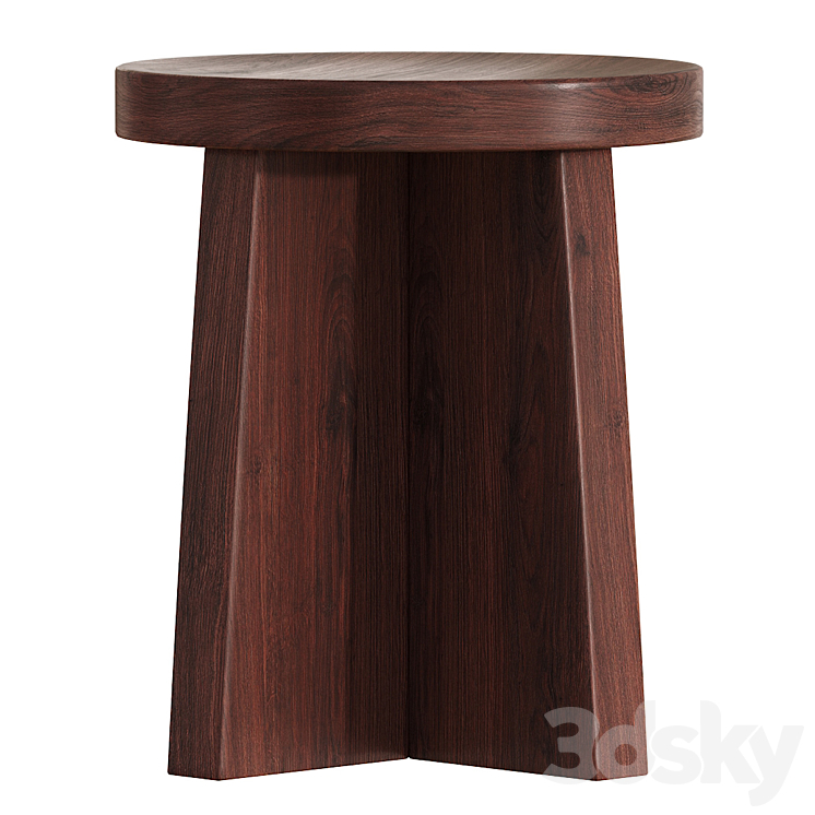 Marin Side Table 3DS Max Model - thumbnail 2