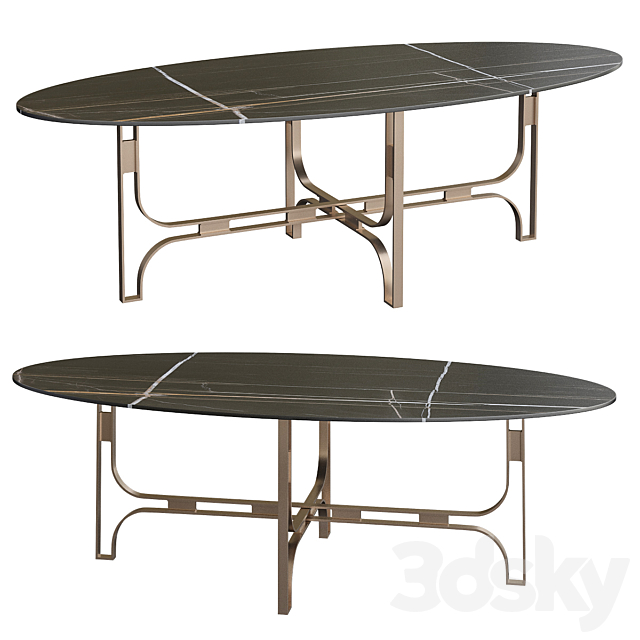 Marioni GREGORY OVAL TABLE 3DSMax File - thumbnail 1