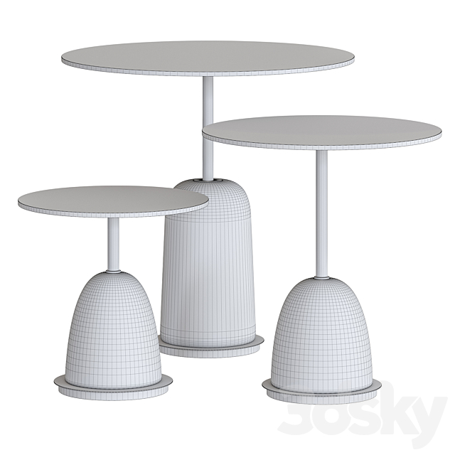 Marioni Pins Side Tables 3DSMax File - thumbnail 2