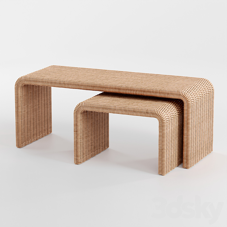 Marisol Coffee Table 3DS Max - thumbnail 1