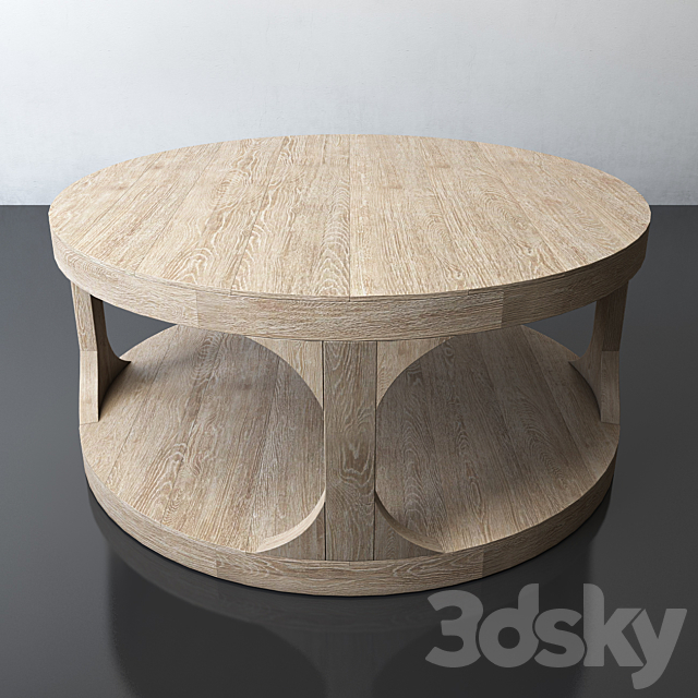 MARTENS ROUND COFFEE TABLE 3DS Max Model - thumbnail 2