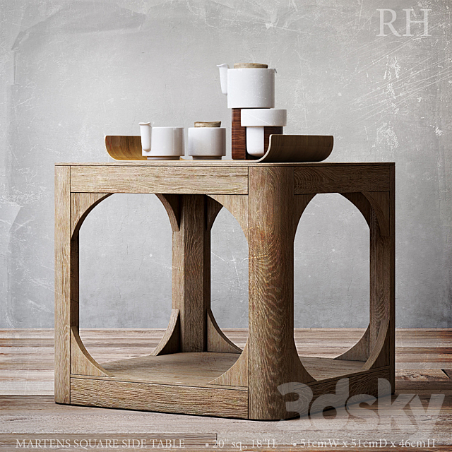 MARTENS SQUARE SIDE TABLE 20sq 3DSMax File - thumbnail 1