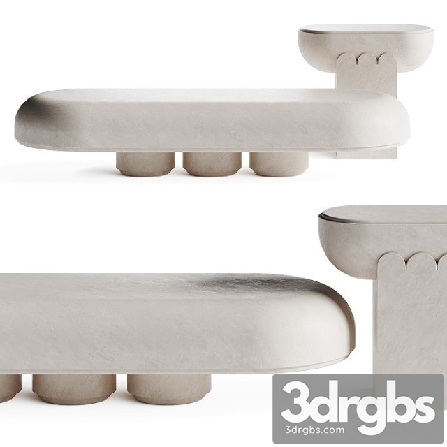 Martin Masse Agatha Coffee Tables 3dsmax Download - thumbnail 1