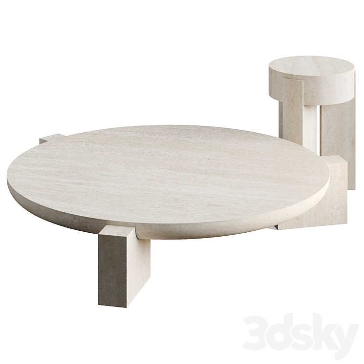 Martin Massé Vola Coffee Table 3DS Max Model - thumbnail 2