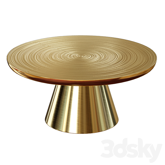 Martini Collection Gold coffe table 3DSMax File - thumbnail 3