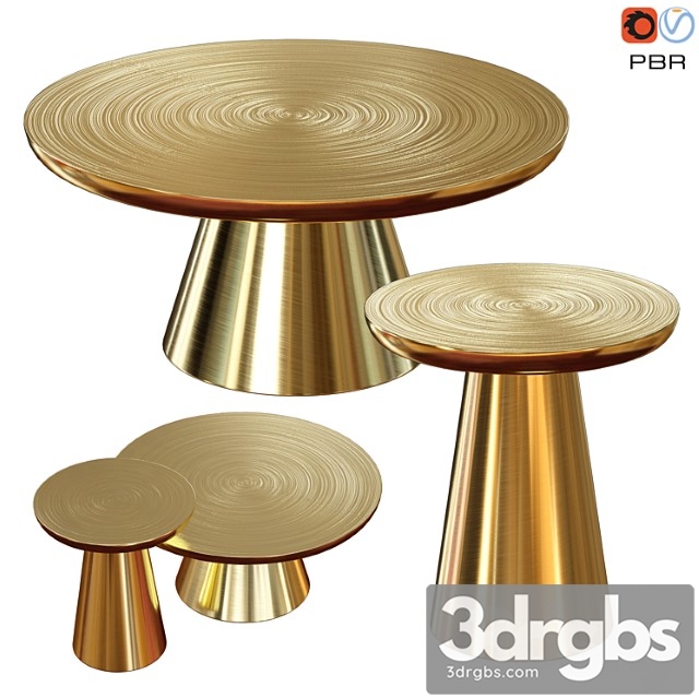 Martini collection gold coffe table - thumbnail 1