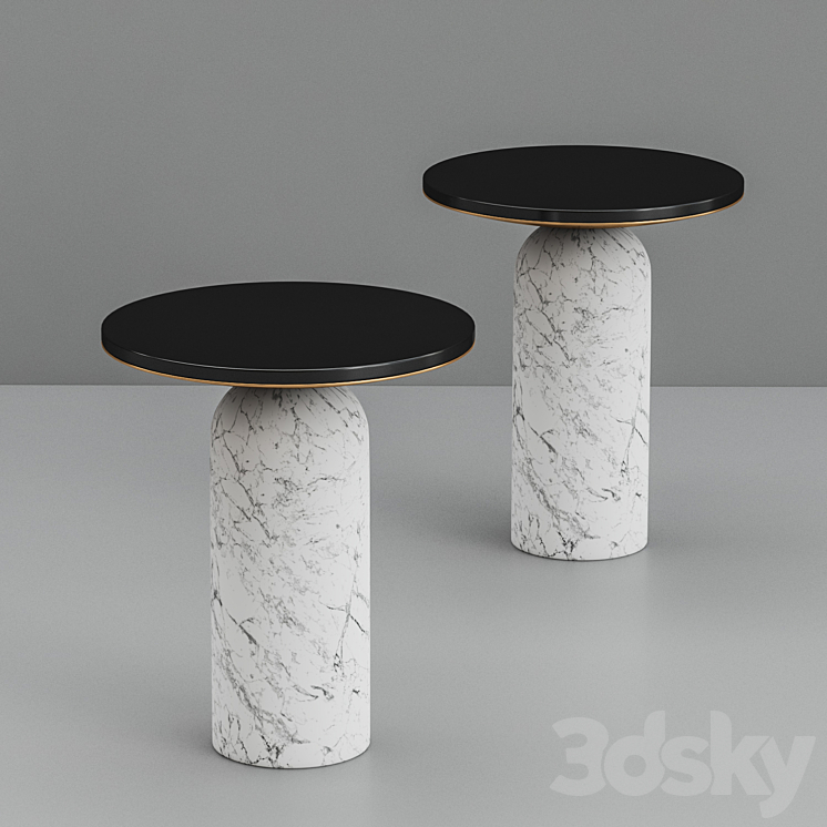 Martini Side Table 3DS Max - thumbnail 2