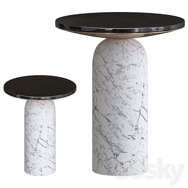 Martini Side Table CB2 3DSMax File - thumbnail 1