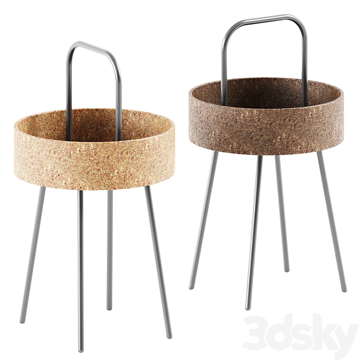 Masha Cork Side Table Halmar 3DS Max Model - thumbnail 1