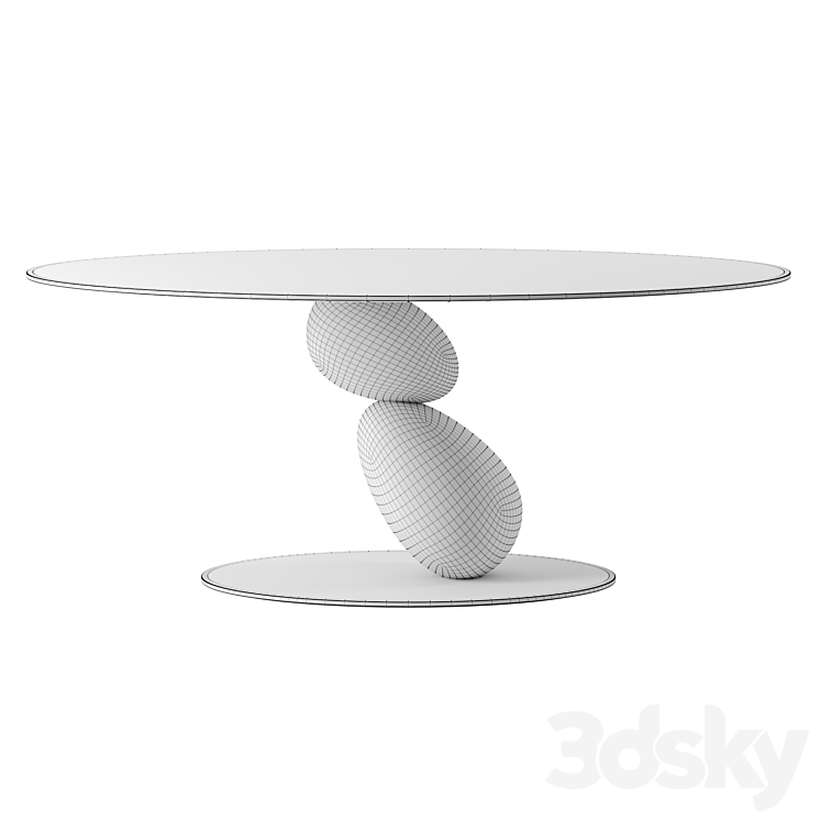 MATERA dining table by Mogg 3DS Max - thumbnail 2